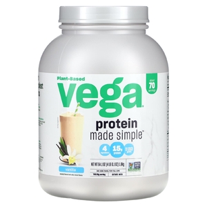 Vega, Plant-Based Protein Made Simple, ваниль, 4 фунта (0,1 унции)