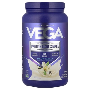 Vega, На растительной основе, Protein Made Simple, ваниль, 2 фунта (3,7 унции)