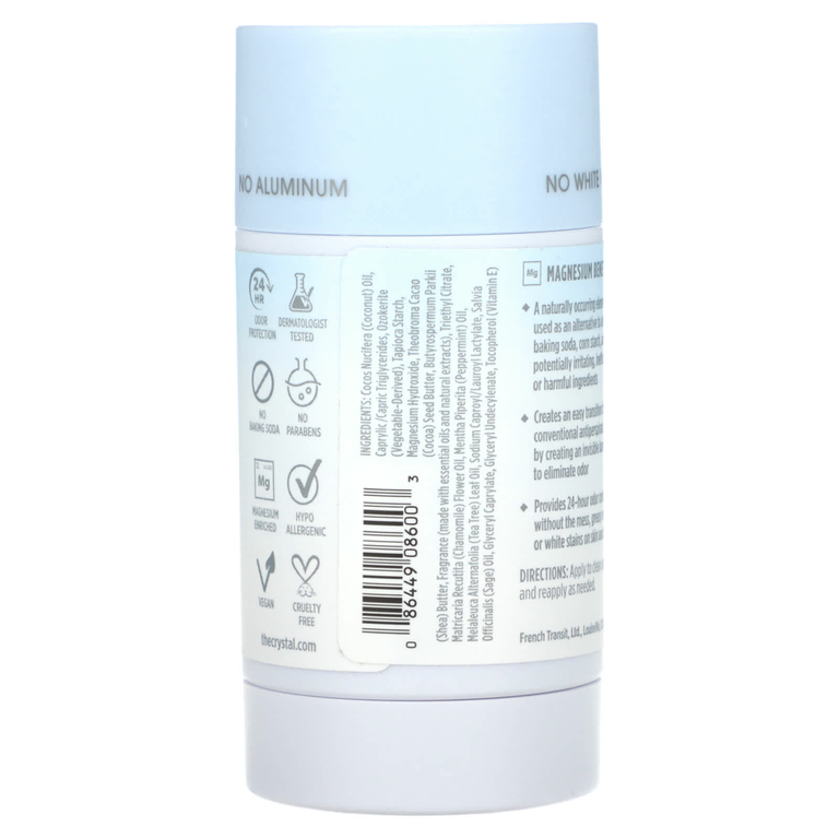 CRYSTAL, Обогащенный магнием дезодорант, Clean + Fresh, 70 г (2,5 унции) (Товар снят с продажи) 