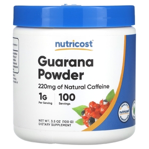 Nutricost, Гуарана в порошке, 1 г, 100 г (3,5 унции)