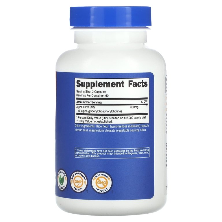 Nutricost, альфа-ГФХ, 600 мг, 120 капсул (300 мг в 1 капсуле) (Товар снят с продажи) 