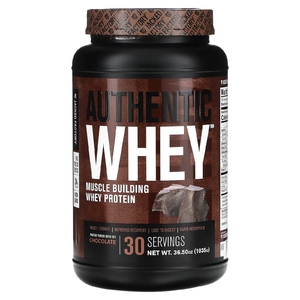Jacked Factory, Authentic Whey, сывороточный протеин для наращивания мышечной массы, с шоколадом, 1035 г (36,5 унции) (Товар снят с продажи) 