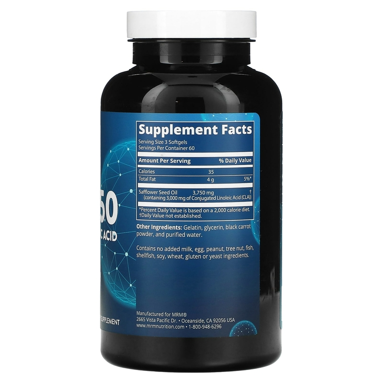 MRM Nutrition, Nutrition, КЛК 1250, 180 капсул