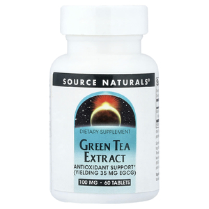 Source Naturals, экстракт зелёного чая, 60 таблеток (100 мг в 1 таблетке)