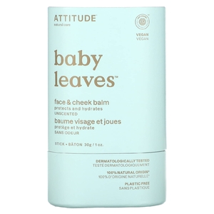 ATTITUDE, Baby Leaves, бальзам для лица и щек, без запаха, 1 унция (30 г)