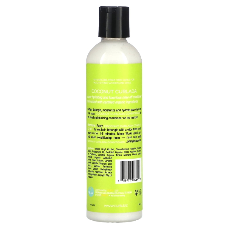 Curls, Кондиционер с кокосом и курладой, 240 мл (8 жидк. унц.) (Товар снят с продажи) 