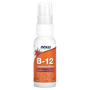 NOW Foods, Липосомальный спрей с витамином B12, 1000 мкг, 59 мл (2 жидк. унции)
