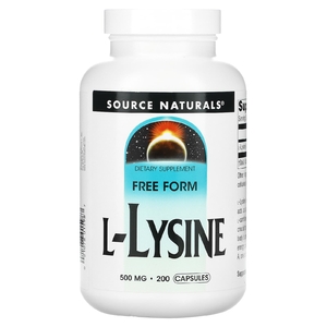 Source Naturals, L-лизин, 500 мг, 200 капсул