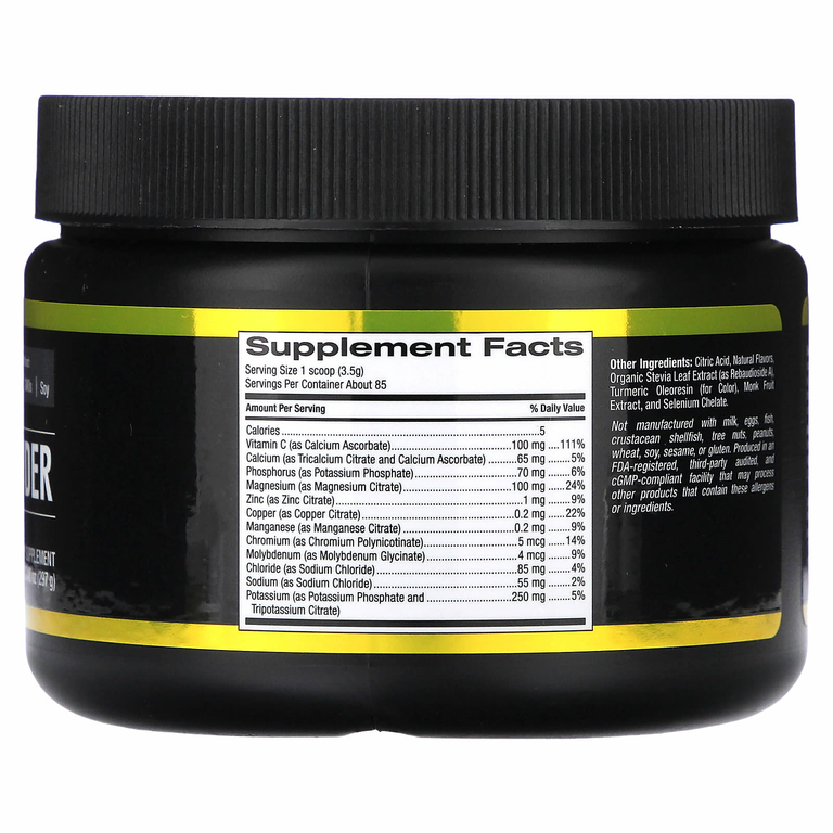 California Gold Nutrition, Sport, электролитный напиток в порошке, со вкусом натурального лимонада, 297 г (10,48 унции)