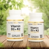California Gold Nutrition, витамины D3 и К2 в форме MK-7, 180 растительных капсул