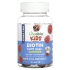 Lifeable, Kids Biotin Gummies, без сахара, натуральная малина, 60 жевательных таблеток (2500 мкг в жевательной мармеладке)