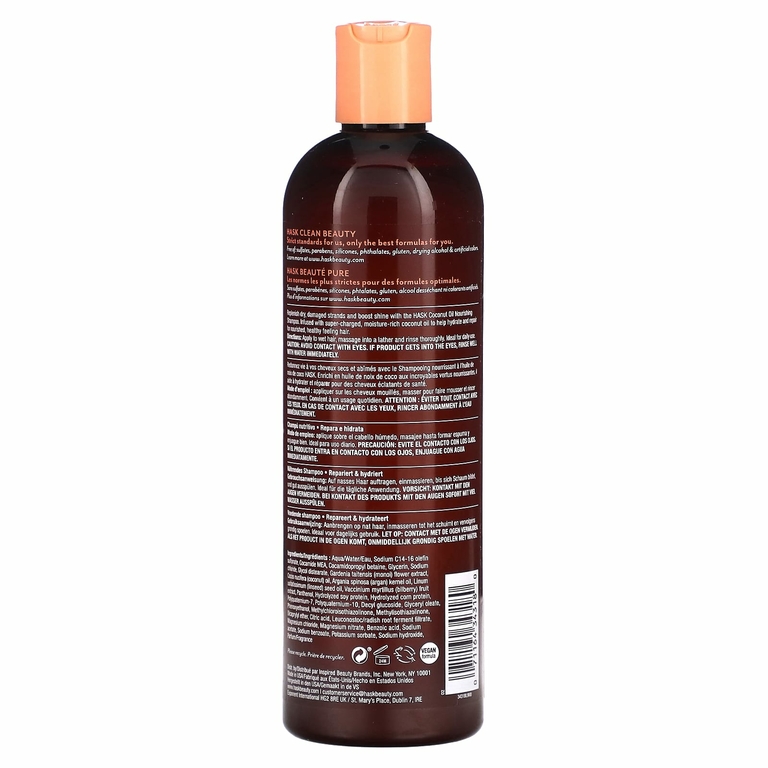 Hask Beauty, Кокосовое масло, питательный шампунь, 355 мл (12 жидк. унц.)