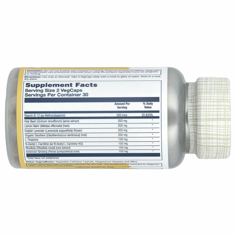Solaray, Total Calm ™ Advanced, 60 растительных капсул