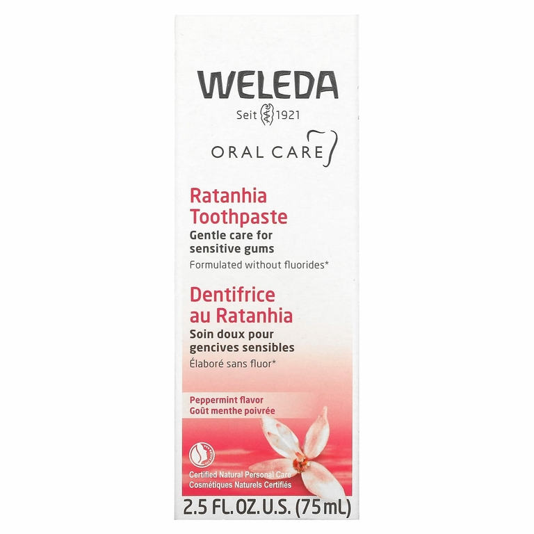 Weleda, Oral Care, зубная паста из ратании, со вкусом перечной мяты, 75 мл (2,5 жидк. Унции)