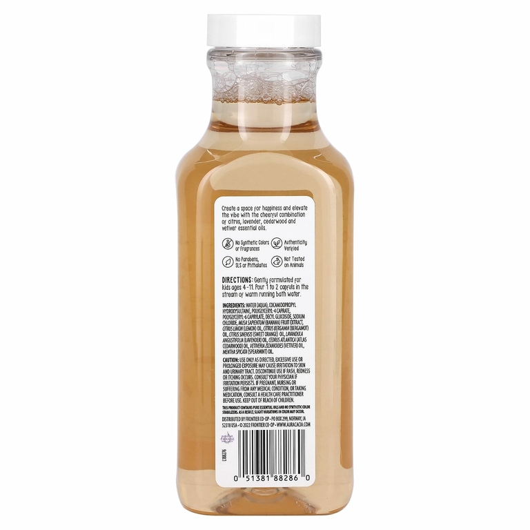 Aura Cacia, Kids, бодрящая пенная ванна, 384 мл (13 жидк. унц.)