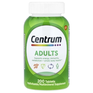 Centrum, мультивитамины для взрослых, 200 таблеток
