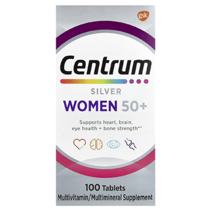 Centrum, Silver Women 50+, мультивитамины для женщин старше 50 лет, 100 таблеток