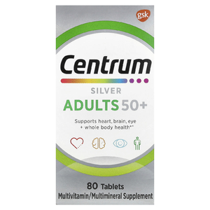 Centrum, Серебро, для взрослых старше 50 лет, 80 таблеток