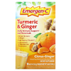 Emergen-C, Куркума и имбирь, цитрусовый и имбирь, 18 пакетиков по 9 г (0,32 унции)