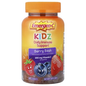 Emergen-C, Kidz, ежедневная жевательная добавка для поддержки иммунитета, со вкусом ягод, 44 жевательных таблетки (Товар снят с продажи) 