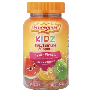 Emergen-C, Kidz, ежедневная жевательная добавка для поддержки иммунитета, вкус фруктов, 44 жевательных таблетки (Товар снят с продажи) 