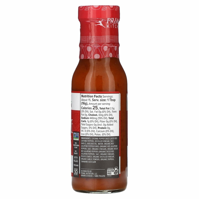 Primal Kitchen, Соус баффало, острый, 241 г (8,5 унции)
