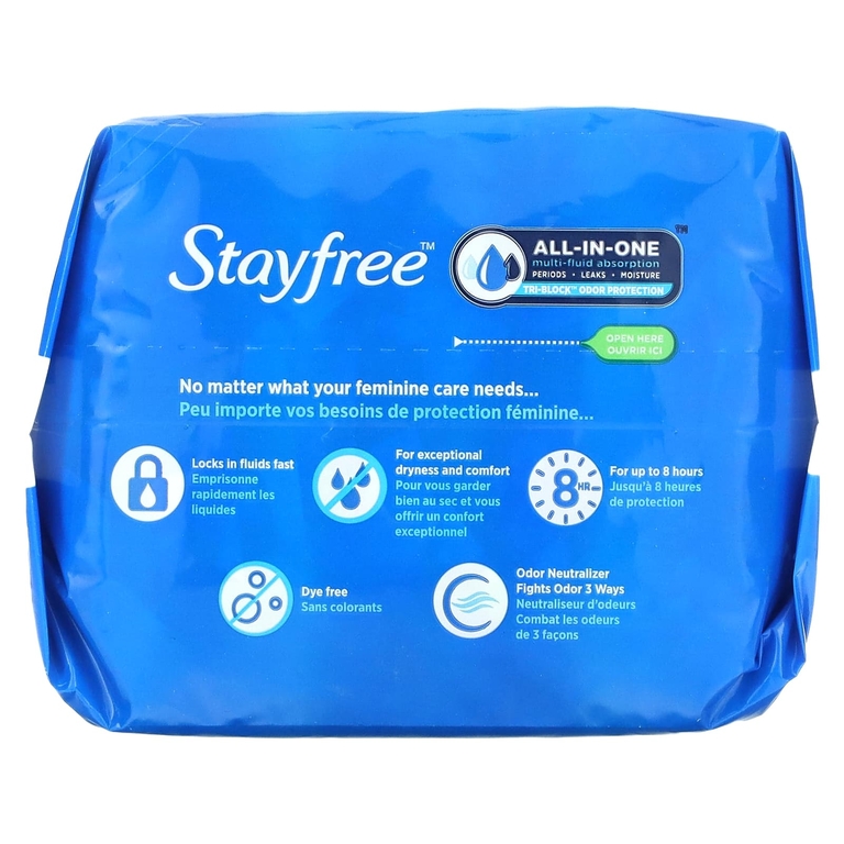 Stayfree, Ультратонкие, сверхдлинные с подушечками-крыльями, 32 подушечки (Товар снят с продажи) 