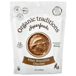 Organic Traditions, Superfoods, смузи из клетчатки, шоколад, 300 г (10,6 унции) (Товар снят с продажи) 
