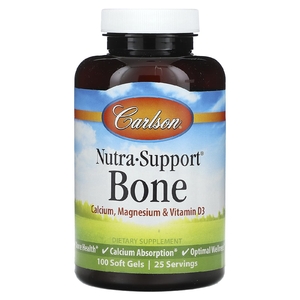 Carlson, Nutra-Support, для костей, 100 мягких таблеток
