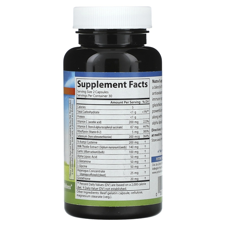 Carlson, Nutra-Support Immune, 60 капсул (Товар снят с продажи) 