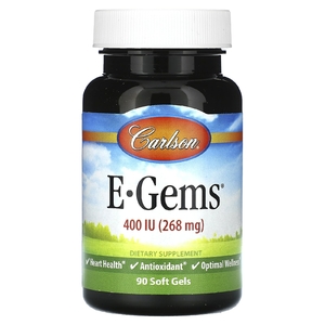 Carlson, E-Gems, 268 мг (400 МЕ), 90 мягких таблеток