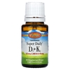 Carlson, Super Daily® D3 + K2, 125 мкг (5000 МЕ) и 90 мкг, 2,54 мл (0,086 жидк. Унции)