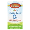 Carlson, Kids Super Daily® D3, 10 мкг (400 МЕ), 10,3 мл (0,35 жидк. унции)