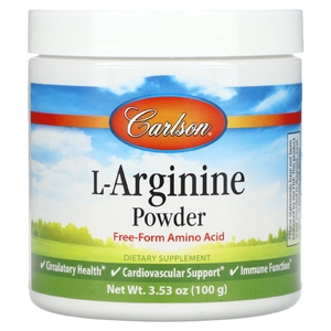 Carlson, L-аргинин в порошке, 100 г (3,53 унции)
