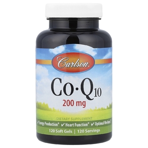 Carlson, коэнзим Q10, 200 мг, 120 капсул