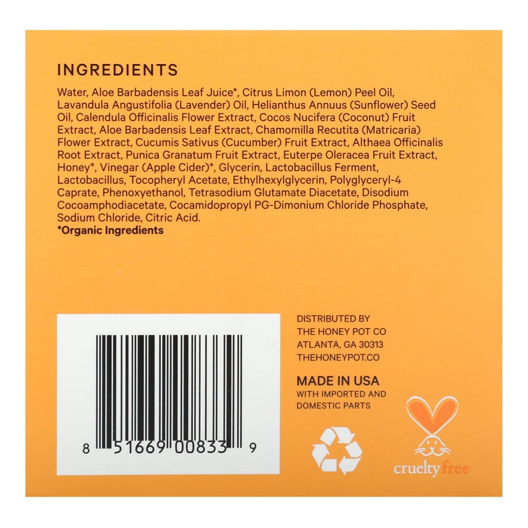 The Honey Pot Company, Обычные салфетки, 15 отдельных салфеток (Товар снят с продажи) 