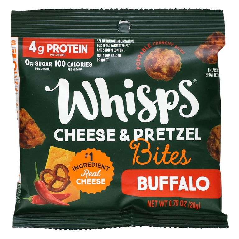 Whisps, Кусочки сыра и кренделя, разнообразные, 6 пакетиков с закусками по 20 г (0,7 унции) (Товар снят с продажи) 