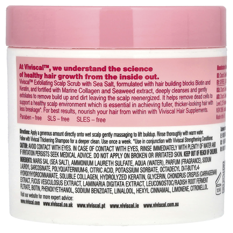 Viviscal, Advanced Hair Health, отшелушивающий скраб для кожи головы, 200 г (7,05 унции) (Товар снят с продажи) 