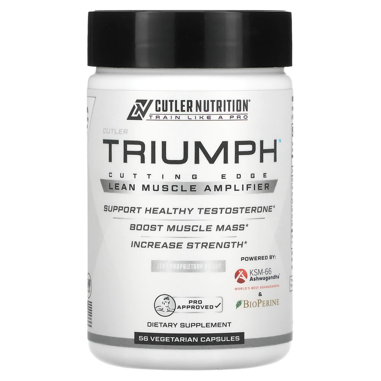 Cutler Nutrition, Triumph, средство для наращивания мышечной массы, 56 вегетарианских капсул