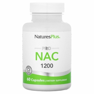NaturesPlus, Pro NAC 1200, 60 капсул (600 мг на капсулу)