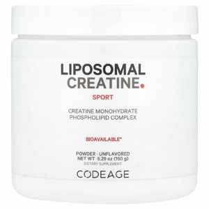 Codeage, Sport, липосомальный креатин в порошке, без добавок, 150 г (5,29 унции)