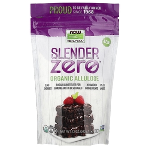 NOW Foods, Real Food, Slender Zero™, органическая аллюлоза, 340 г (12 унций)