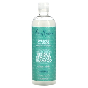 SheaMoisture, Weave and Wig, шампунь для удаления остатков с алоэ вера, маслом чайного дерева и семян бурачника, 384 мл (13 жидк. унц.) (Товар снят с продажи) 