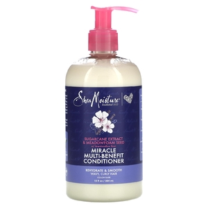 SheaMoisture, Miracle Multi-Benefit Conditioner, экстракт сахарного тростника и семена пенника лугового, 384 мл (13 жидк. унц.) (Товар снят с продажи) 