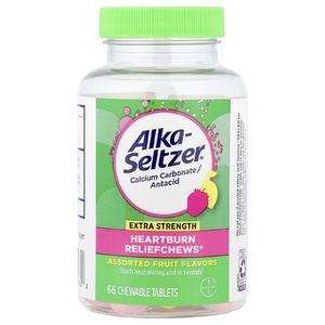 Alka-Seltzer, Heartburn Reliefchews®, фруктовое ассорти, 66 жевательных таблеток (750 мг в 1 таблетке)