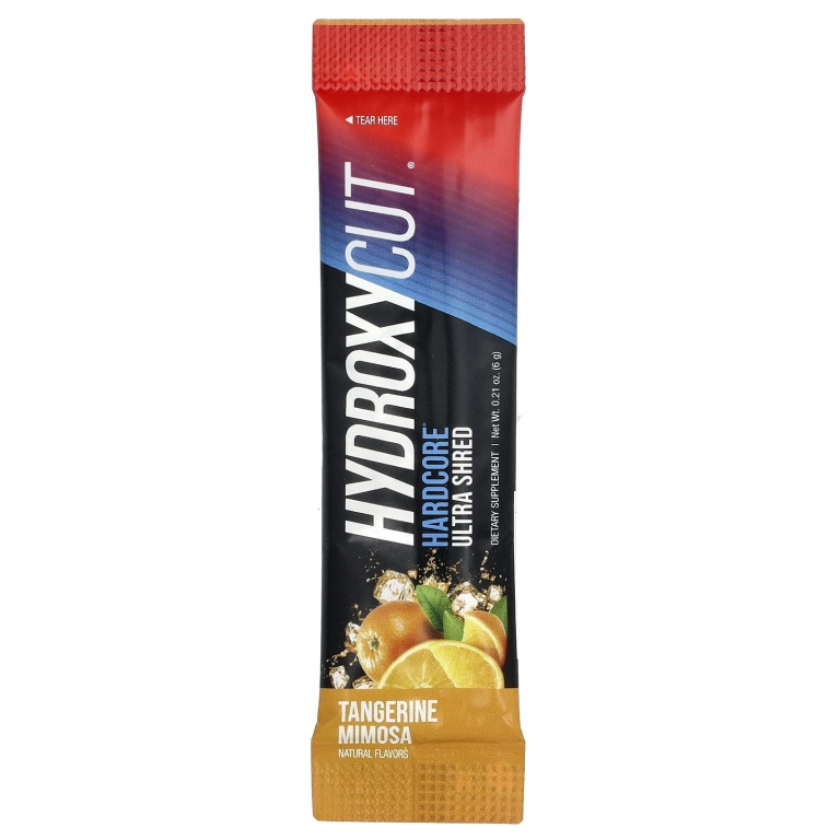 Hydroxycut, Hardcore Ultra Shred Drink Sticks, мандарин мимоза, 20 пакетиков, 6 г (0,21 унции)