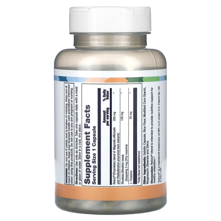 LifeTime Vitamins, Антистрессовая формула с родиолой розовой и L-теанином, 60 капсул