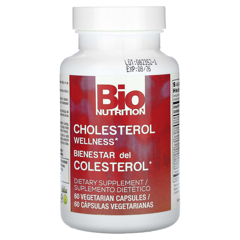 Bio Nutrition, Cholesterol Wellness, 60 вегетарианских капсул