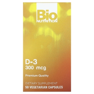 Bio Nutrition, D-3, 300 мкг, 50 вегетарианских капсул