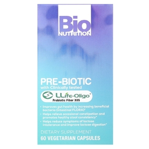 Bio Nutrition, пребиотик, 60 вегетарианских капсул (700 мг в 1 капсуле)